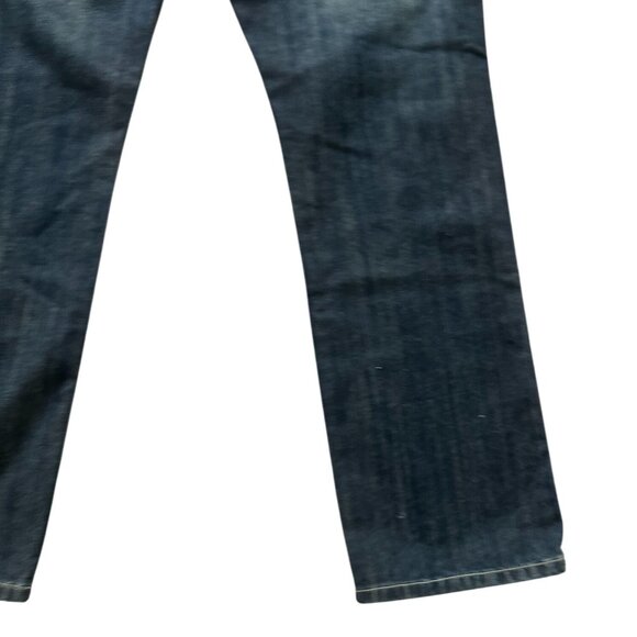 KENNETH COLE Dark Wash Distressed Straight Leg Jeans Size 36 X 30 - Picture 6 of 15